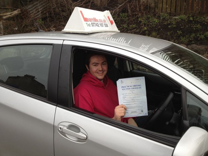 paisley driving school first time pass joe