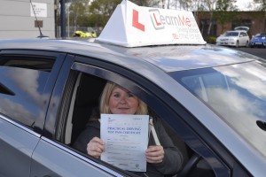 Driving test success for Karen
